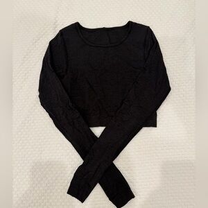 Lululemon Long Sleeve Crop Workout Top